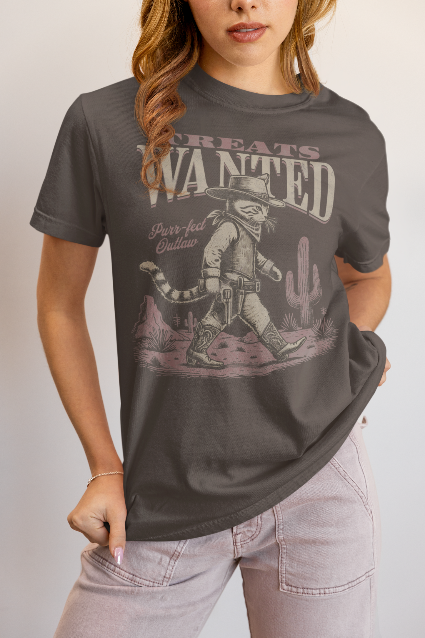 Vintage Cowboy Cat T-shirt