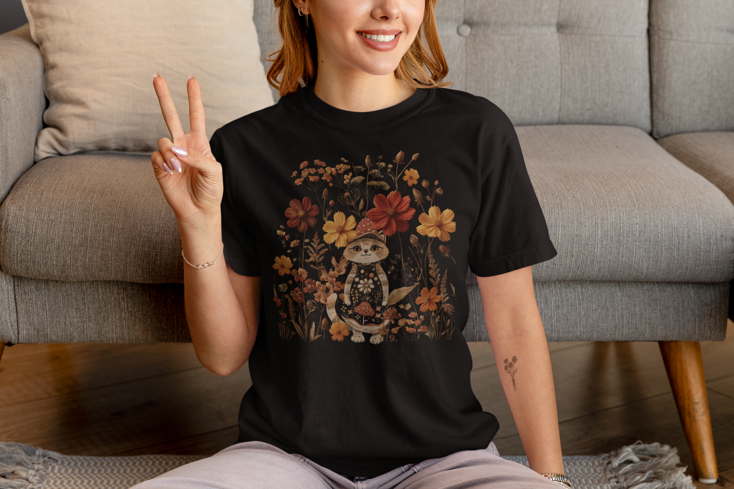 Blooming Purrfection Tee